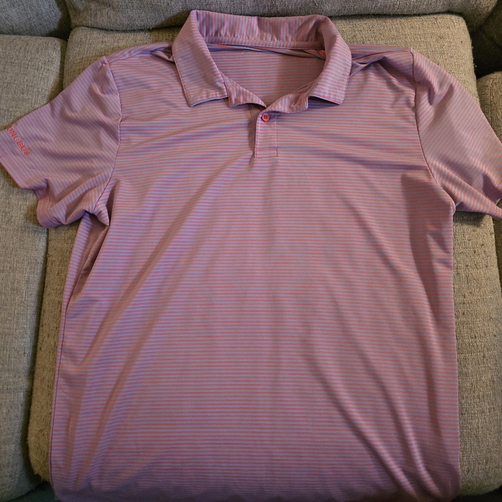 Bonobos Men's Polo in Pink and Blue Stripes